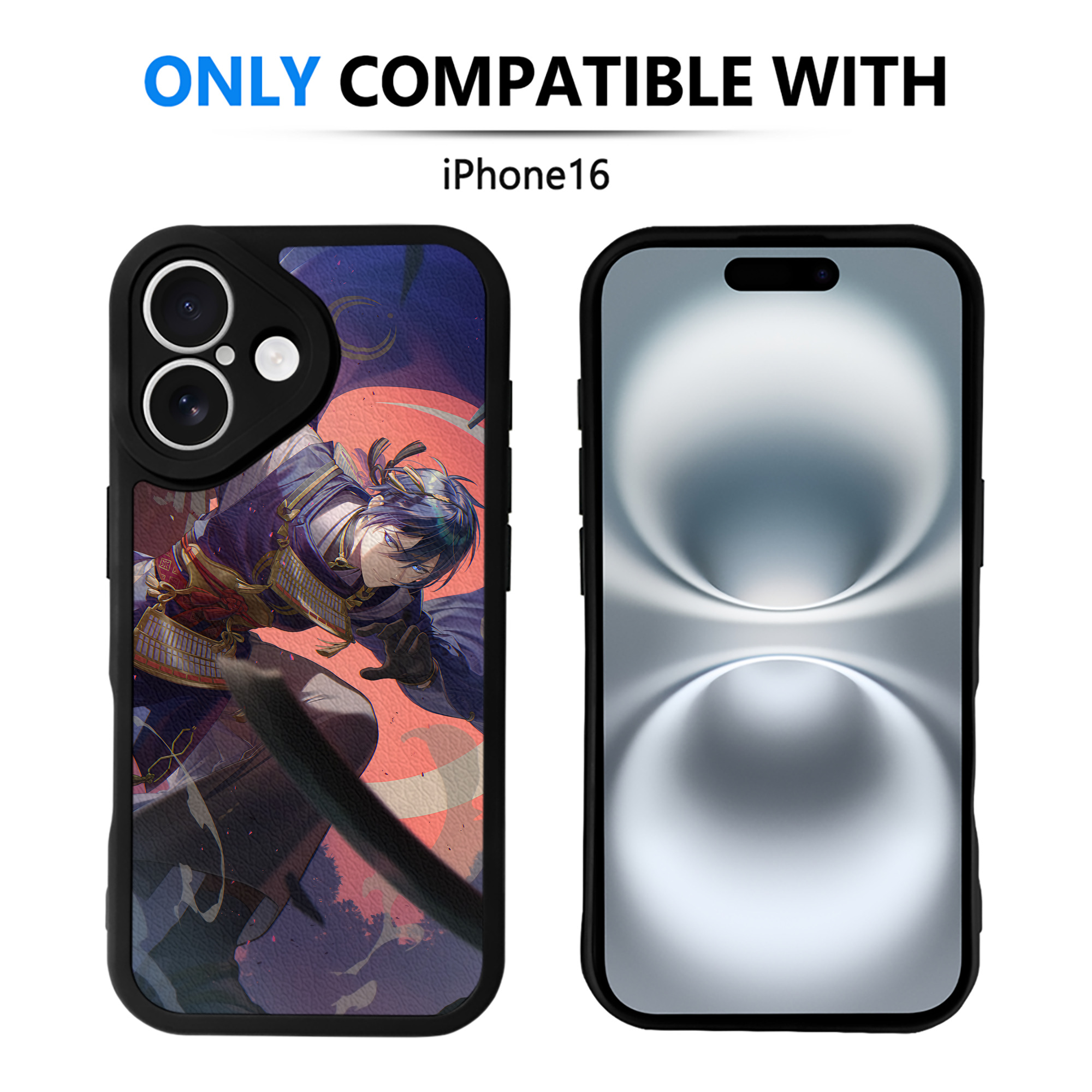 （画像用） 刀剣乱舞 Touken Ranbu 【iPhone 16シリーズ対応】シリコンスマホケース（レザー調） 材質：シリコン